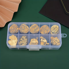Flowers Plants Wax Seal Stamp Heads 10pcs Box