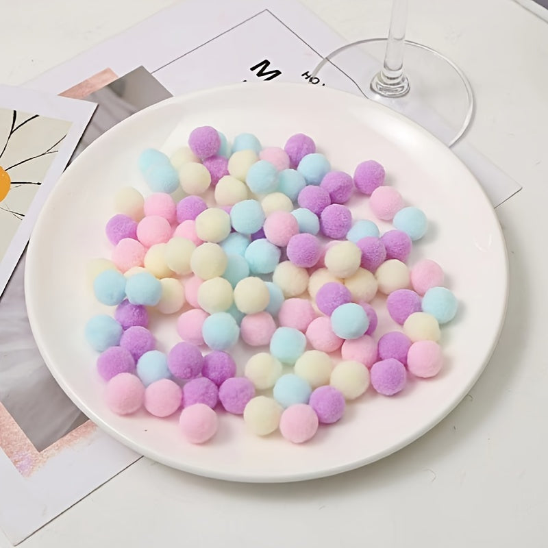 160pcs Mixed Pom Balls for Crafts Party Christmas Decoration