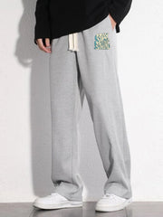 Men's Casual Loose Fit Drawstring Pants Stretch Waist