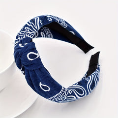 Bohemian Style Yoga Sports Headband Sweat Absorb Sweatband Elastic Headband