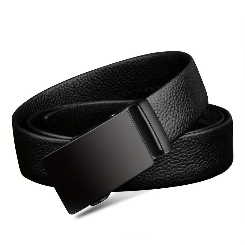 Men's Leather Automatic Buckle Belt for Car