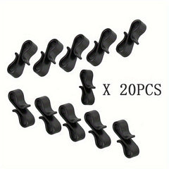 20pcs Plastic 8-shaped Buckles Tent Fixed S-shaped Hook Outdoor Portable Hook
