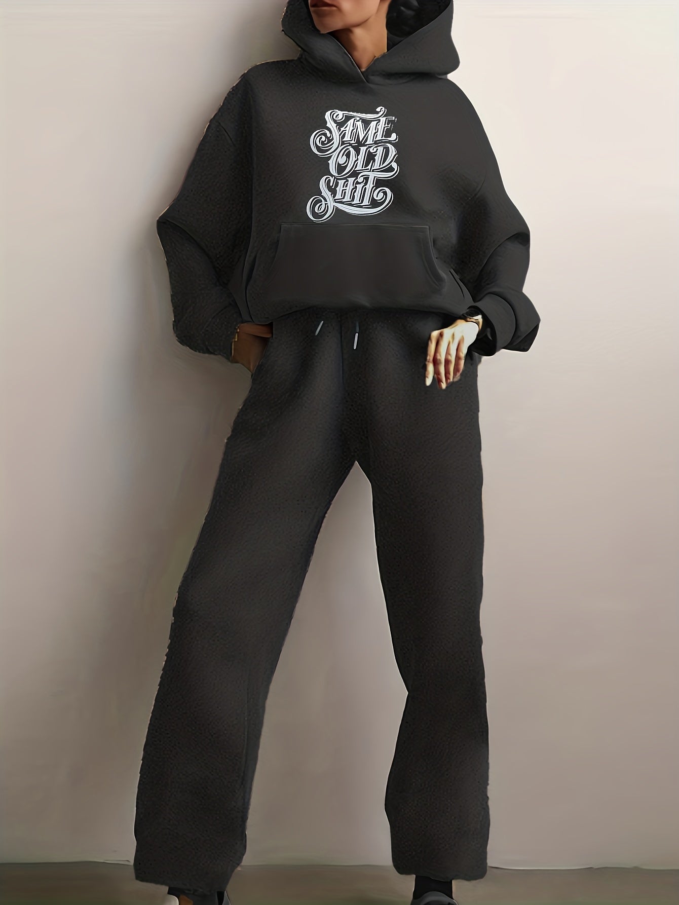  Women's Hoodie & Joggers Two Piece Set