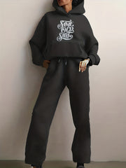  Women's Hoodie & Joggers Two Piece Set