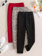 4pcs Girl's Comfort Fit Legging Pants Set