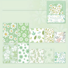 30Pcs Vintage Floral Background Art Craft Paper