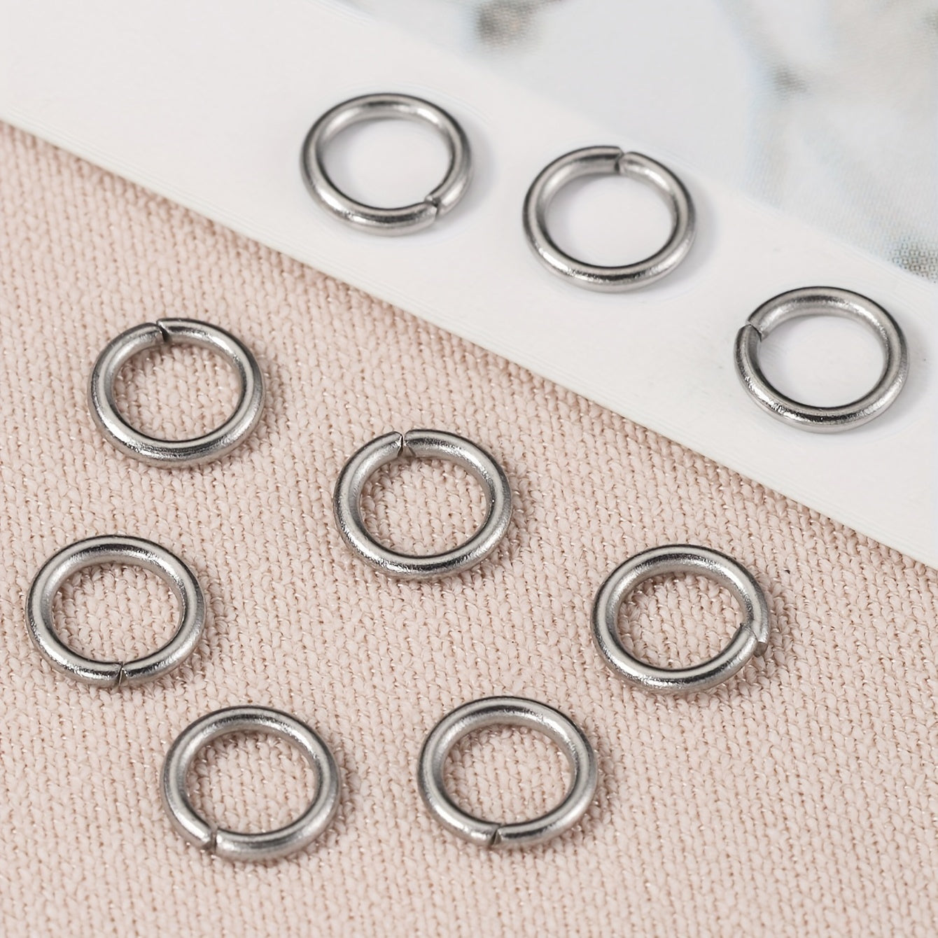 200pcs Stainless Steel Jump Rings for Jewelry Making