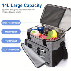 14L Large Insulated Bag Soft Cooler Bag For Women & Men