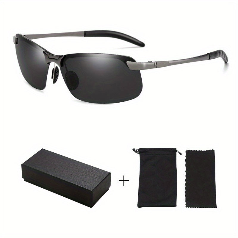 Retro Polarized Photochromic Sunglasses UV400 Protection
