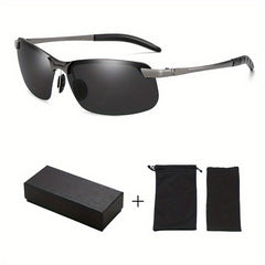 Retro Polarized Photochromic Sunglasses UV400 Protection