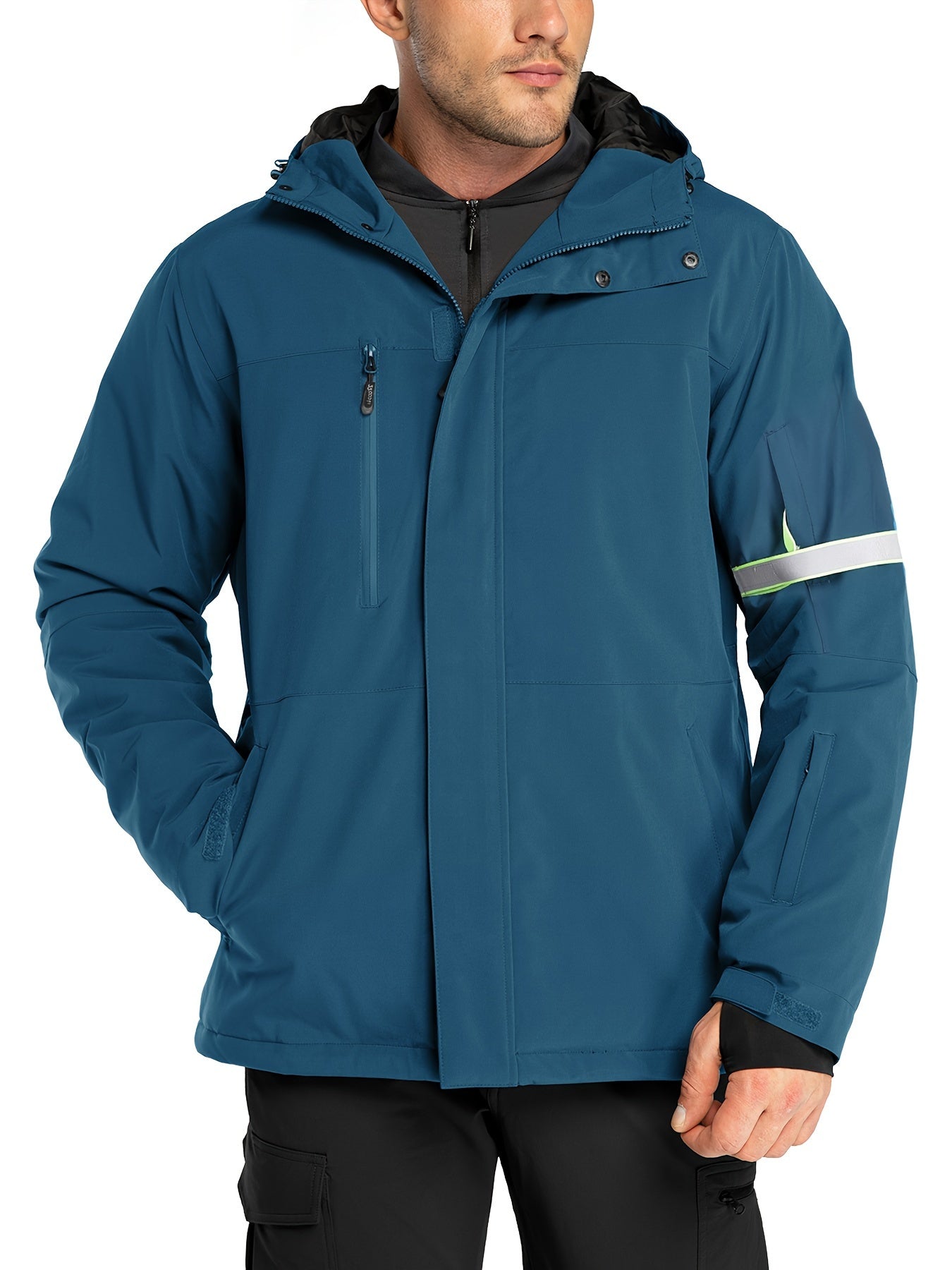 Men's Waterproof Hooded Snow Jacket Warm Winter Coat