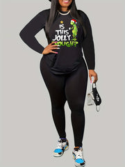  Halloween Casual Outfits Two Piece Set