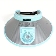 Stripe Print Fan Visor Hat Wide Brim Summer Sun Hat