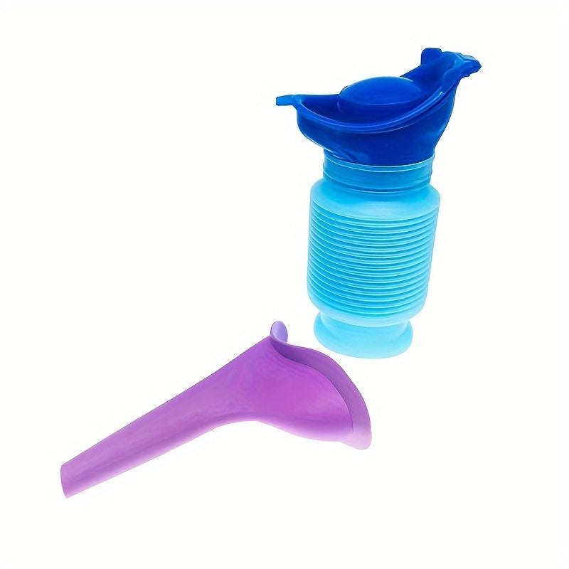 2pcs Portable Silicone Urinal Funnel Outdoor Travel Camping Toilet Device