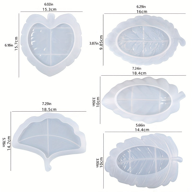 Leaf Tray Resin Molds Silicone Ashtray DIY Decor