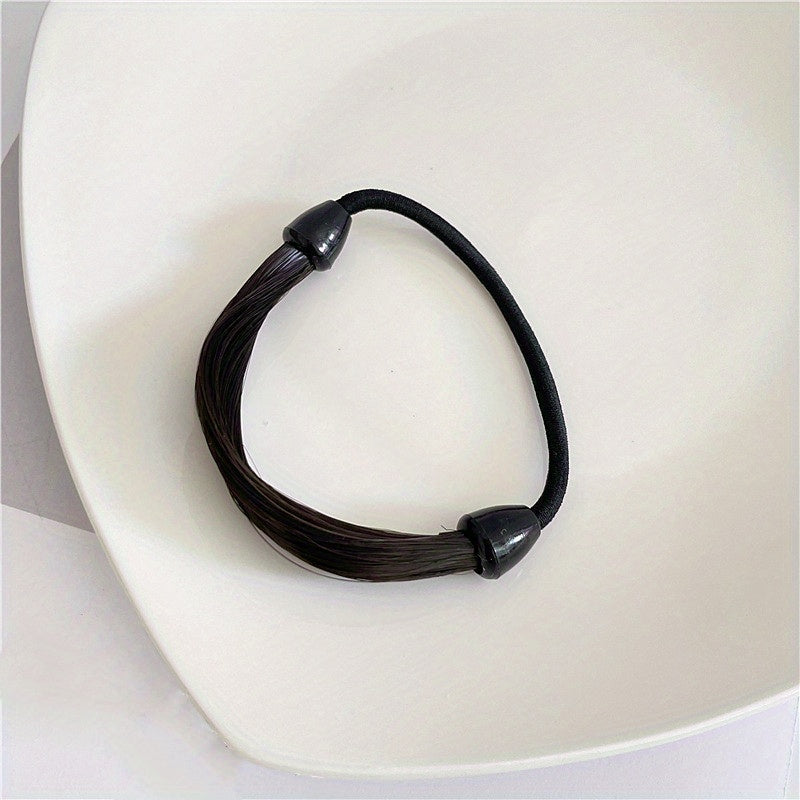 High Elasticity Natural Invisible Ponytail Hair Ring for Girls Women