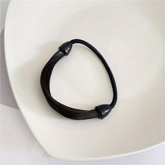 High Elasticity Natural Invisible Ponytail Hair Ring for Girls Women