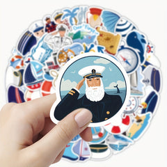 102pcs Cartoon Nautical Stickers for DIY Decorating