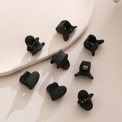 5pcs Matte Heart Hair Claw Clip Grip for Thick Hair