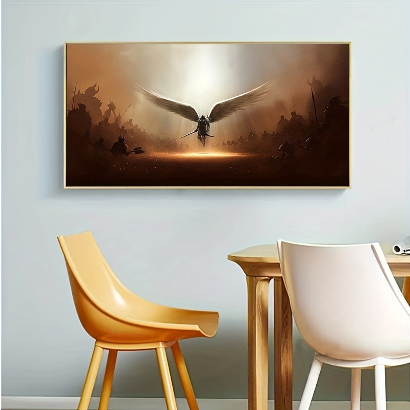 Archangel Tyrael Wall Canvas Art Frameless Painting for Home Decor