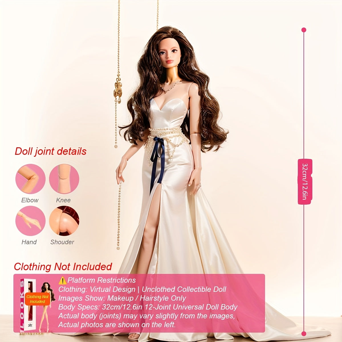 Golden Label Model Doll Gift 12 Joint Poseable Girl Toy