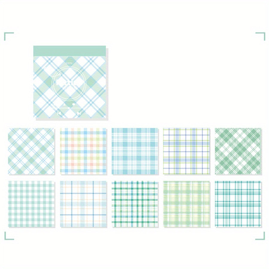 Hand Painted Sticky Notes Dreamy Check Series 400 Sheets