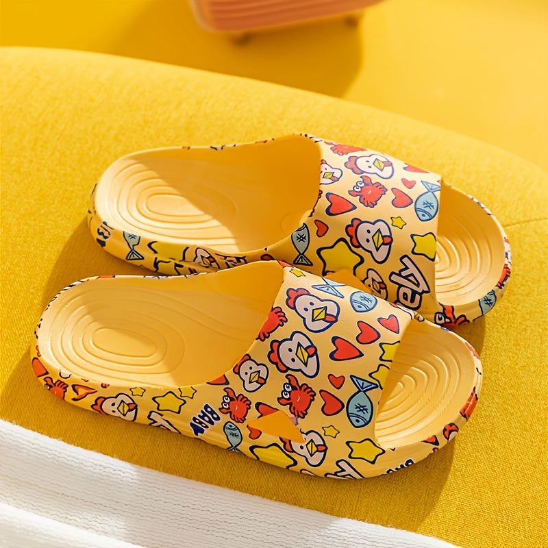 Cartoon Pattern Slippers Soft Bottom Slides