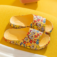 Cartoon Pattern Slippers Soft Bottom Slides