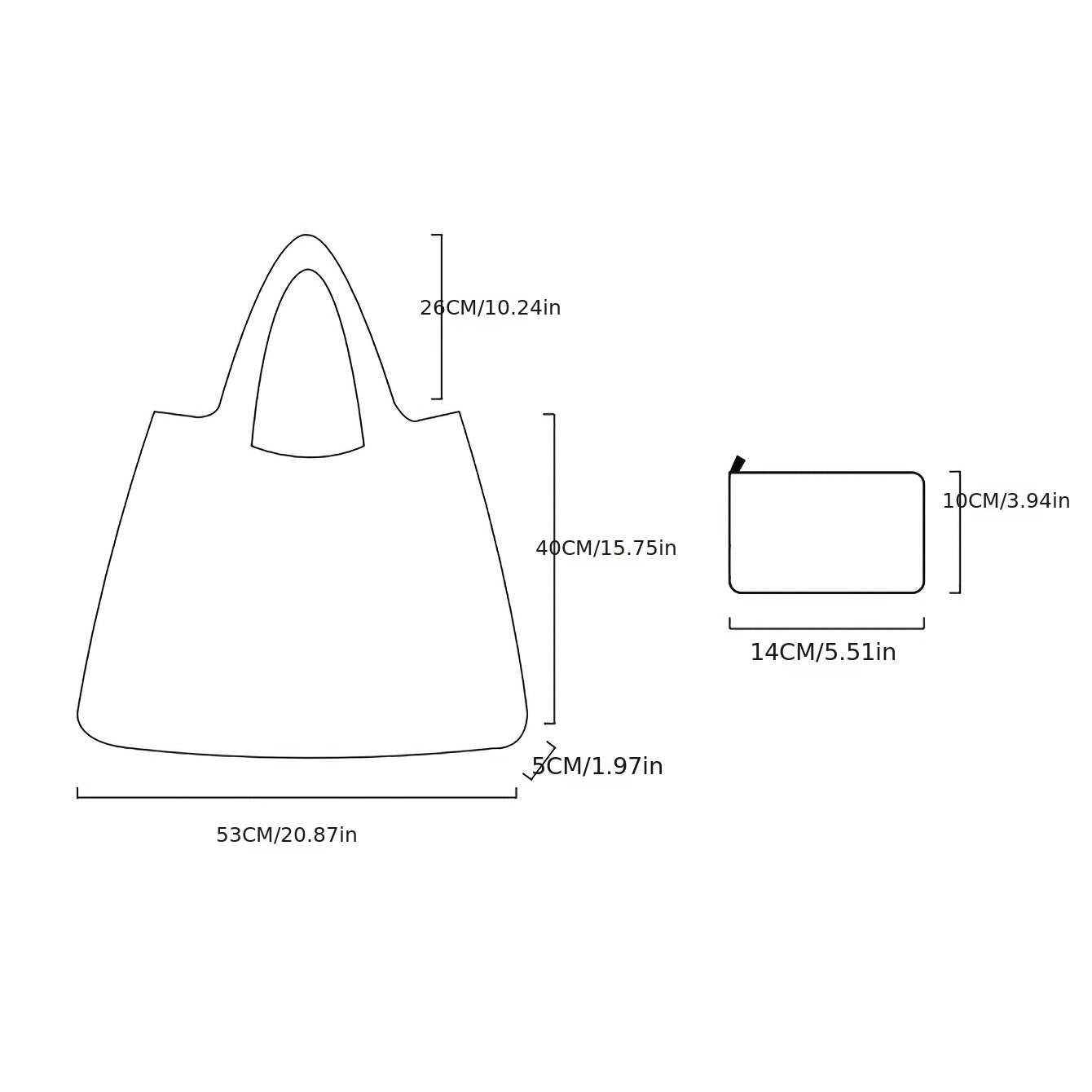 Foldable Shopping Bag Lightweight Portable Tote Bag
