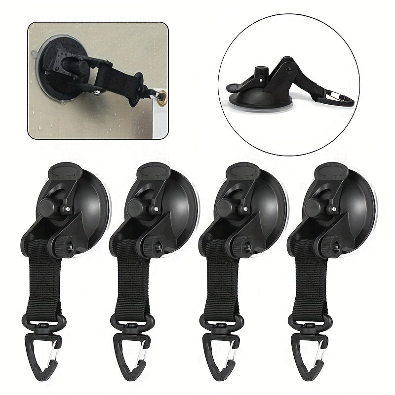 Vacuum Suction Cups Car Tent Buckle With Hook Lightweight