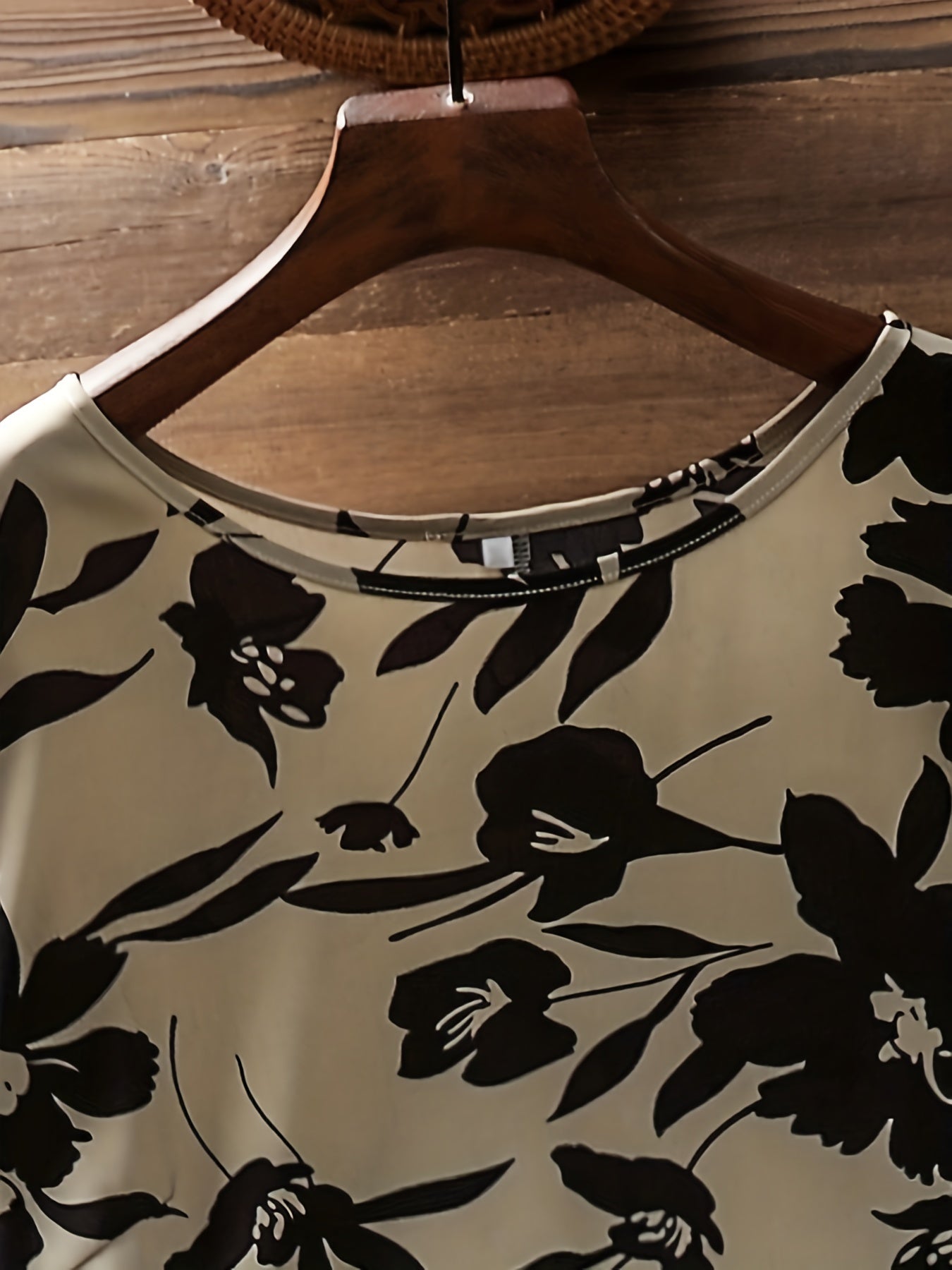  Casual Dress Womens Plus Floral Print Short Sleeve