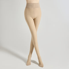Plush Lined High Waist Thermal Leggings Women's Stockings