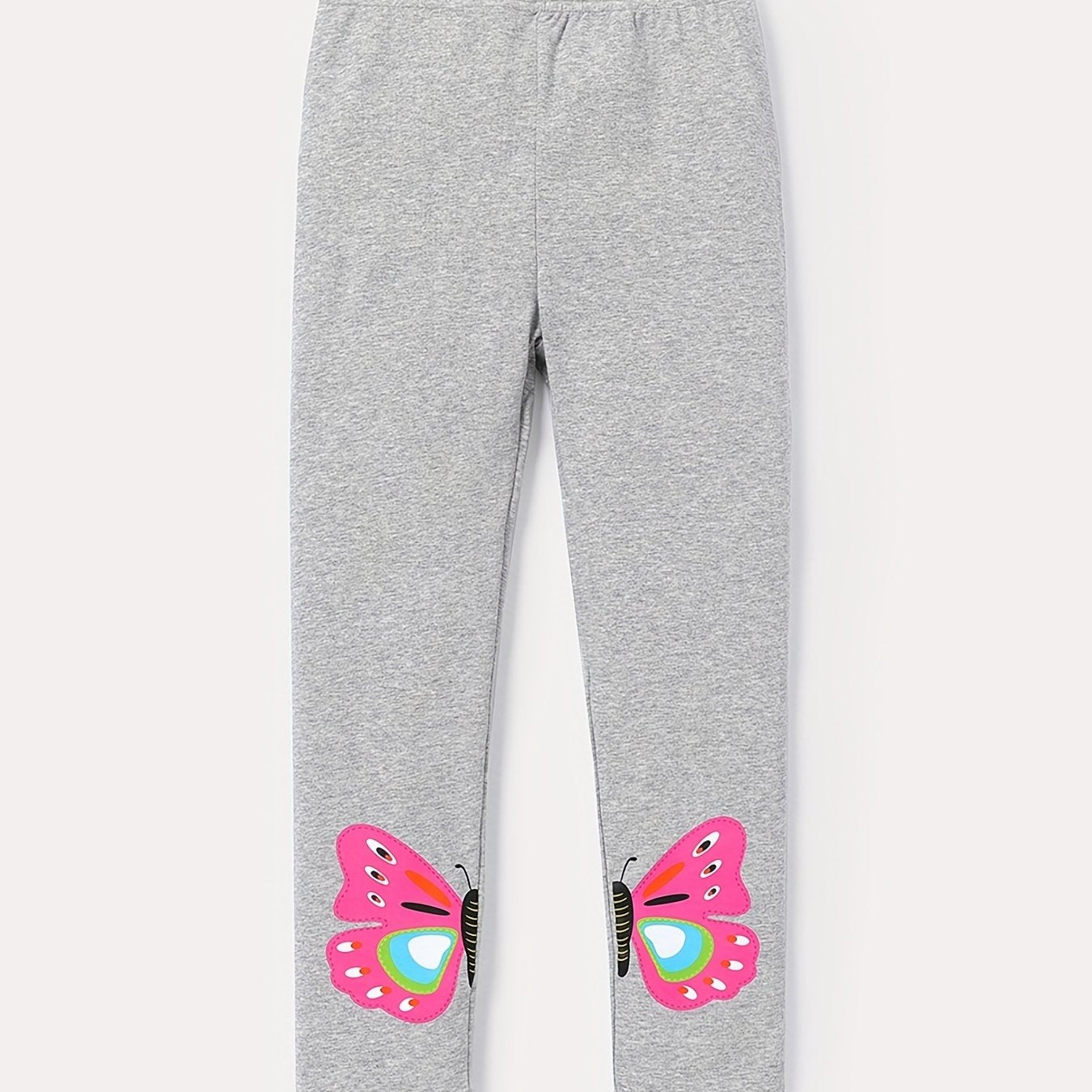 Toddler Girls Butterfly Graphic Leggings Elastic Waist Casual Pants