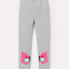 Toddler Girls Butterfly Graphic Leggings Elastic Waist Casual Pants