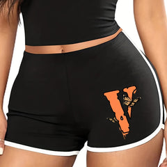  Women's Casual High Rise Skinny Shorts