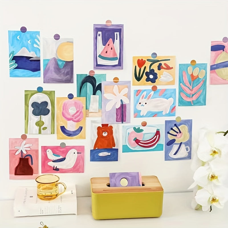 15pcs Artist Postcard Decoration Cards for Minimalist Wall Decor