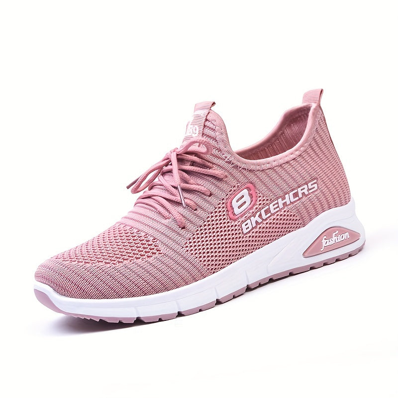 Women's Breathable Mesh Sneakers Casual Lace Up Outdoor Shoes