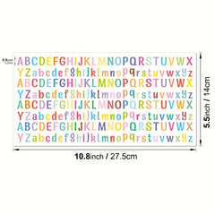 5 Reusable Vinyl Alphabet Transfer Paper - Colorful Letter Decals