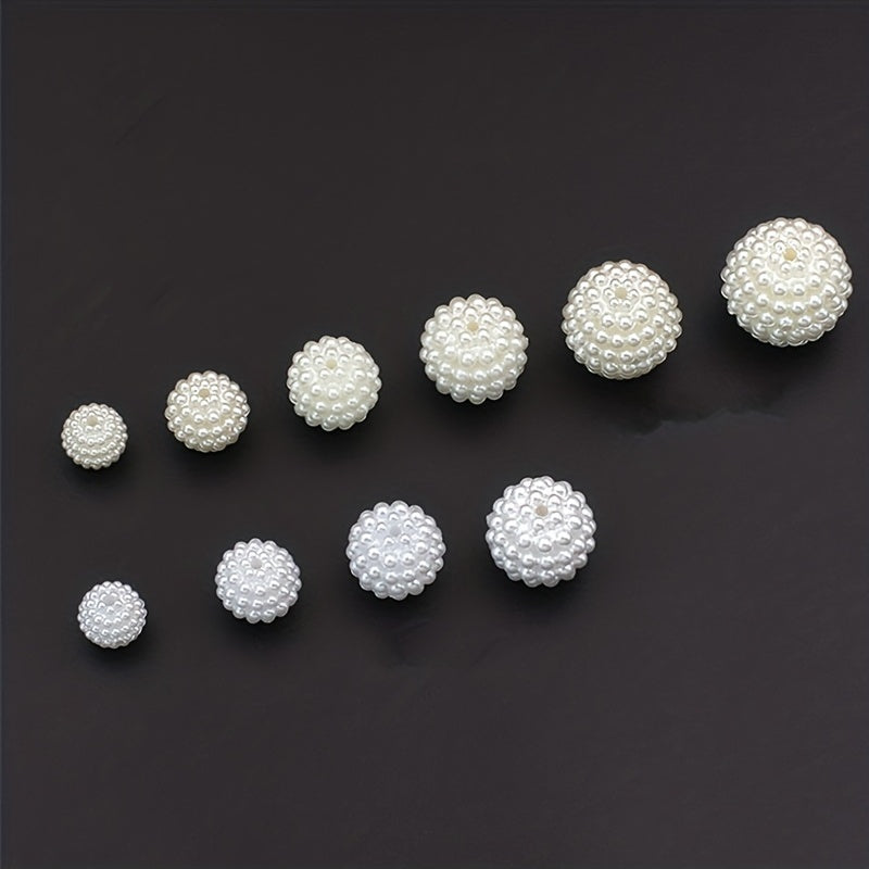 10 12 14 20mm Acrylic Bayberry Pearl Beads Round Spacer Beads For Jewelry Making