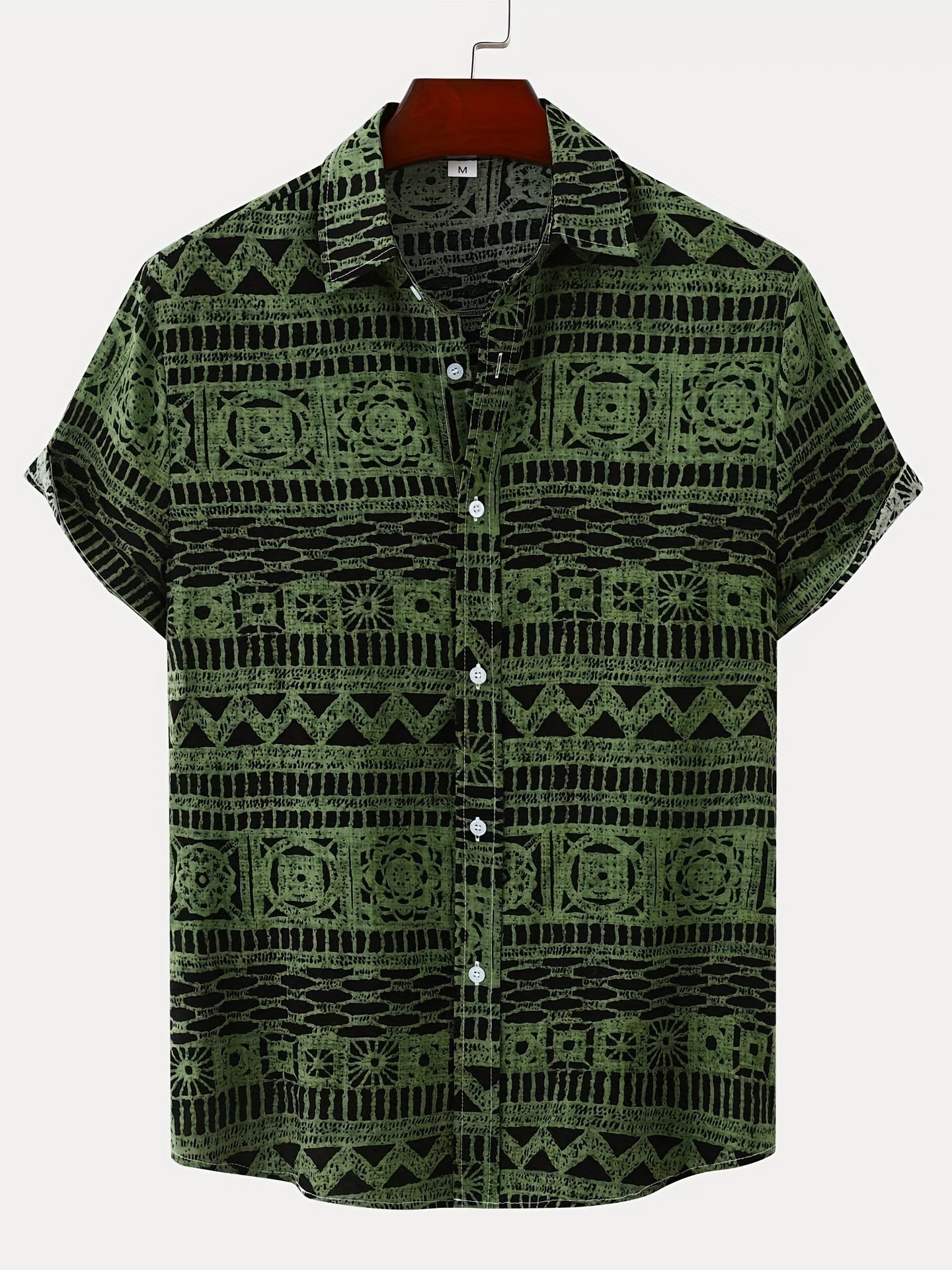 Men's Hawaiian Shirts Floral Print Short Sleeve Button Down Shirt