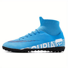 High Top Turf Football Boots Anti-Skid Outdoor Soccer Cleats