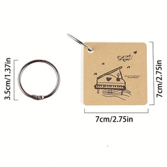 Portable Notepad Loose leaf Book with Iron Ring Buckle