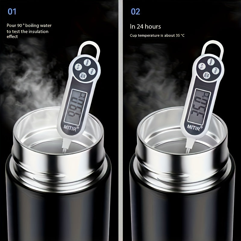 500ml Stainless Steel Water Bottle with Smart Temperature Display