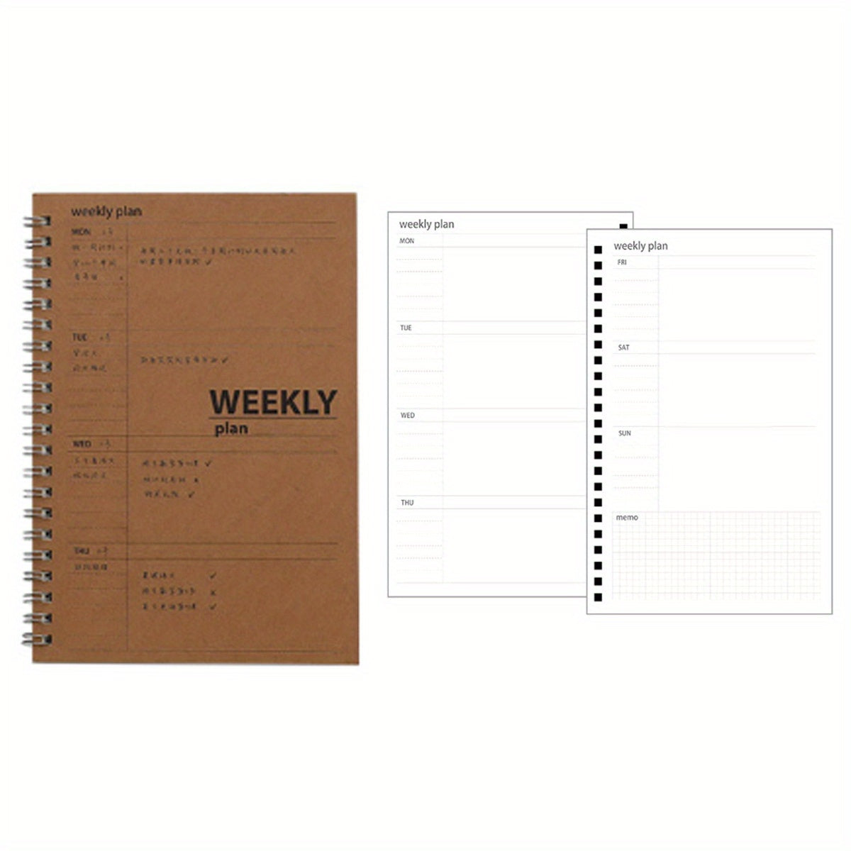 Planner Notebook Weekly Monthly Daily To Do List Double Coil Organizer