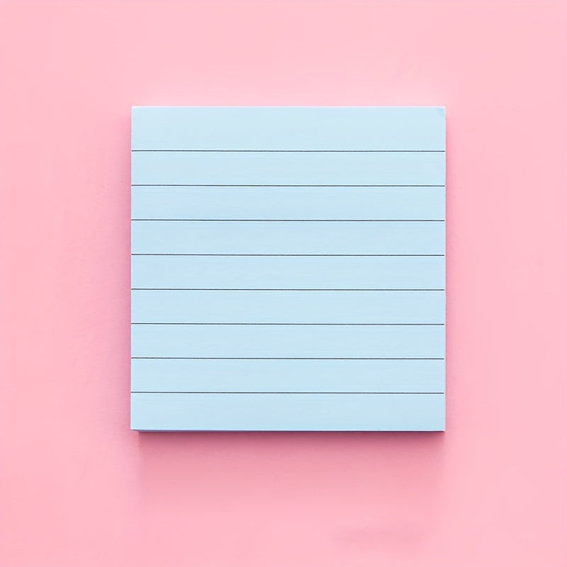 80 Student Grid Cartoon Sticky Notes, Self-adhesive, Horizontal Line Notepad