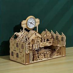 Christmas Clock 3D Wooden Puzzle Assembled Children's Toy Gift