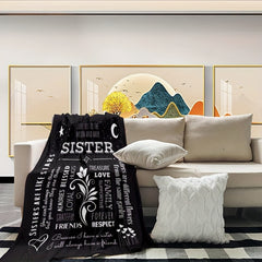 Envelope Printed Flannel Blanket Warm Cozy Soft Throw Blanket