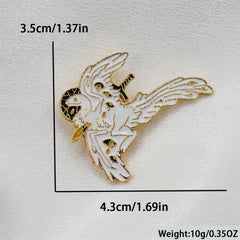Cartoon Dinosaur Novelty Brooch for Men