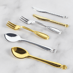 11pcs Mini Spoon Fork Pan DIY Props Food Play Scene Kids Kitchen Utensils Toys