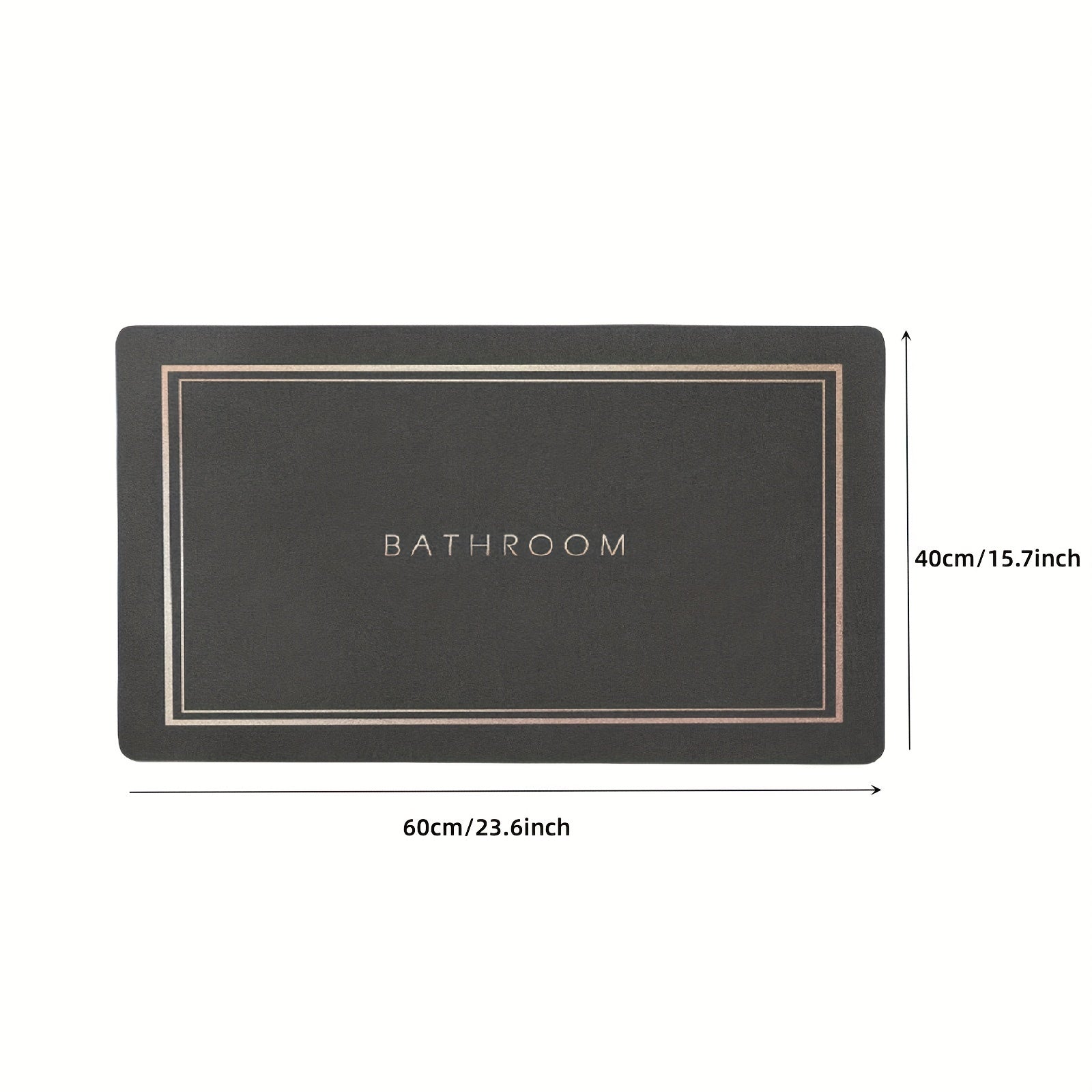 Absorbent Bathroom Floor Mat Quick Drying Non-slip Easy to Clean